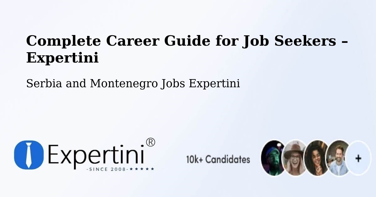 Career Guide for Job Seekers – Kenora - Kenora, Serbia and Montenegro Jobs Expertini