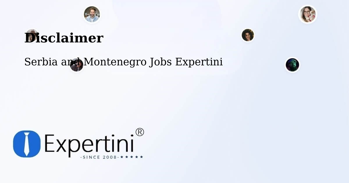 Disclaimer – Kenora - Serbia and Montenegro Jobs Expertini