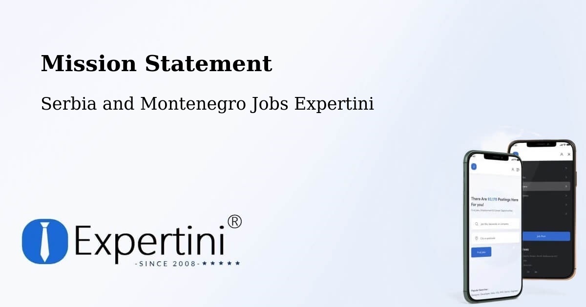 Corporate Mission – Kenora - Serbia and Montenegro Jobs Expertini